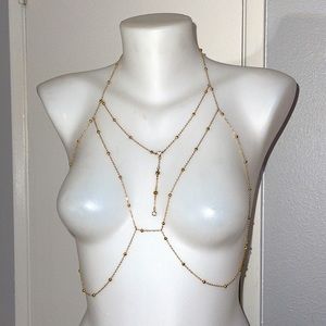 Goddess light beaded jeweled bodice